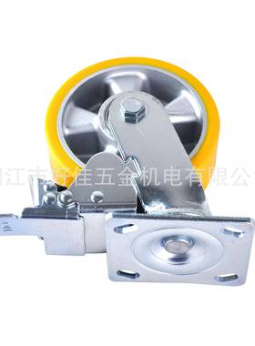 源头工厂直供10X5mm欧款0573重型静音双5轴承高耐聚氨酯PU双刹磨