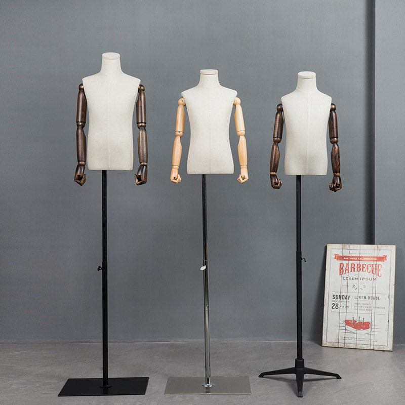 儿童模特道具童装服装店小孩拍摄衣架儿童半身模特橱窗展示架童模