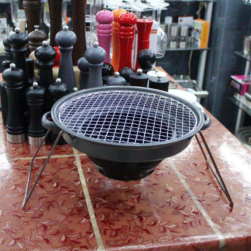 烧烤BBQ架子韩式烧烤炉外便架携式货木炭烧烤烧烤架架现户户外野