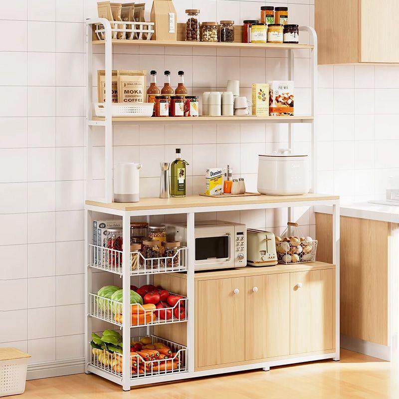 厨房置物架切落纳BUI柜置物柜子地储物橱柜家用多功能微收波炉菜,电子元器件市场,其它元器件,淘宝优惠券,粉丝福利购,淘宝优惠卷