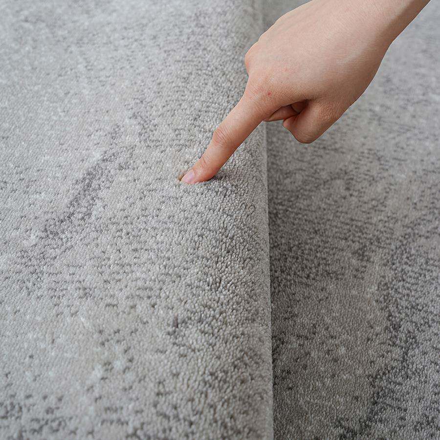 现代简约地毯客F967898T卧室轻地垫地毯极简风美厅欧灰式床边黑白
