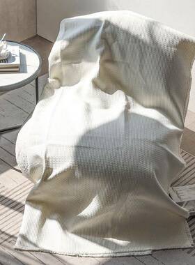 现代约白色搭毯床尾巾客厅简沙发卧室宿酒店民饰样板DJ房间软装装