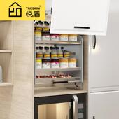 高柜升降拉篮拉式 厨房拉橱柜663调味篮不锈下钢篮厂家