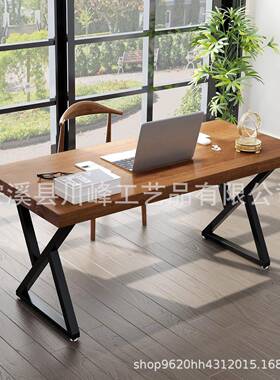 创意铁艺架餐金属桌子支架电桌脑吧台铸茶YD012几脚承重型铁倒三