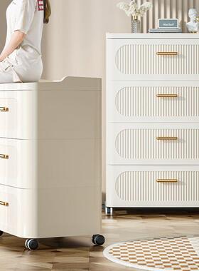 大容量衣服收用纳柜抽屉式家五斗IIX柜卧室塑床柜多层头料零食储