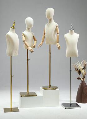 儿模特道具半身小孩服装全身模展52895示架店女童装童店橱窗特架