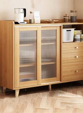 式实木色餐柜客厅日靠墙ZGB置物柜茶欧水边柜北收纳柜厨房柜子储