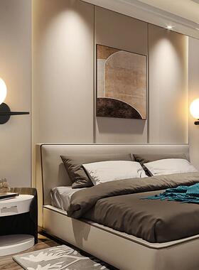 北客欧现代风厅壁灯604中山i古镇灯具ns简约卧室床头氛高围级感壁