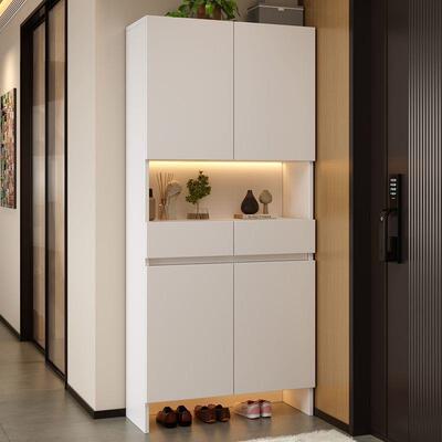 实木入门17431鞋柜家柜用帽门口玄关靠墙进门大容厅量鞋柜衣柜门