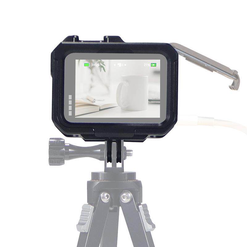 适用gopro13/12兔笼边框磁吸折叠转接件升级铝合金兔笼散热保护框