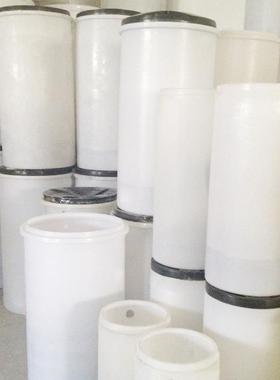 水处理软化盐箱25L软水设备盐箱25升白色圆形盐箱软化水机配件