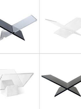 轻奢风黑色X形书架杂志架画册陈设样板房间售楼处软装饰品摆件