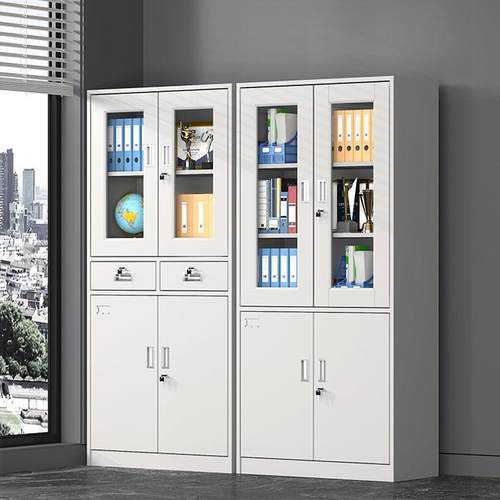 二斗见详情矮柜办公铁皮文件柜带锁用抽屉收纳室柜具家阳台储物柜