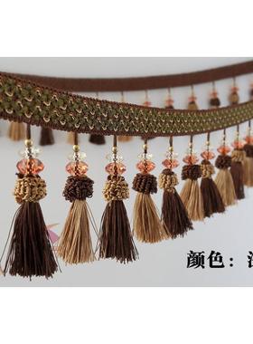 MOW帘花边欧窗式窗苏吊流球边帘配件厂家