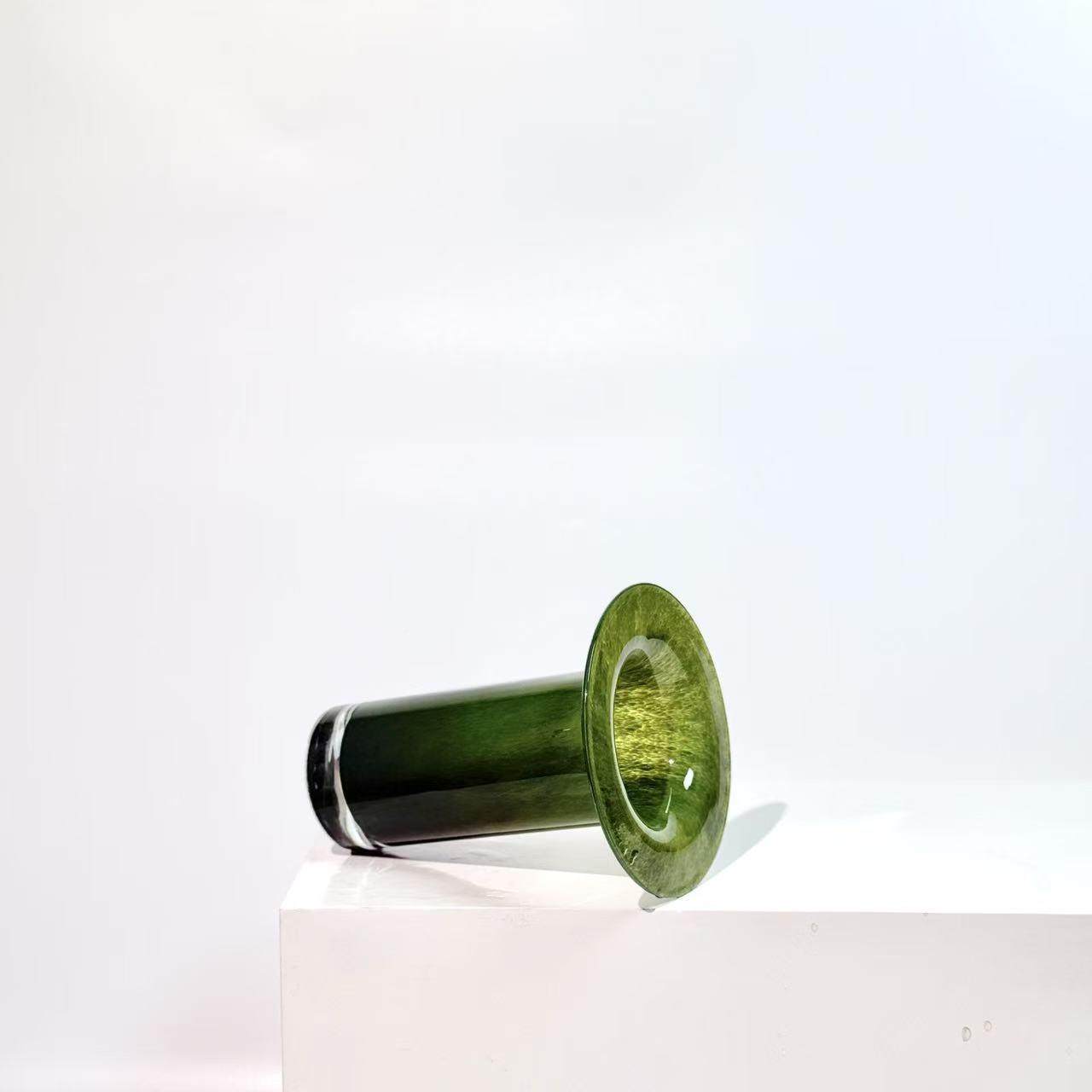 色水墨直筒状水培彩玻花1瓶样板间花器柱软装饰璃品,家居饰品,花瓶,淘宝优惠券,粉丝福利购,淘宝优惠卷