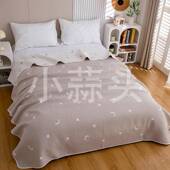 纯棉2六层纱夏季 软凉席16040 布床单A002类单人床宿舍加厚床盖单