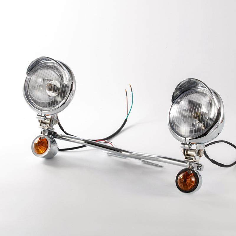 铁马40雾灯/600沙都40/750竞速之星400/650转向0灯座雾0灯杆雾灯