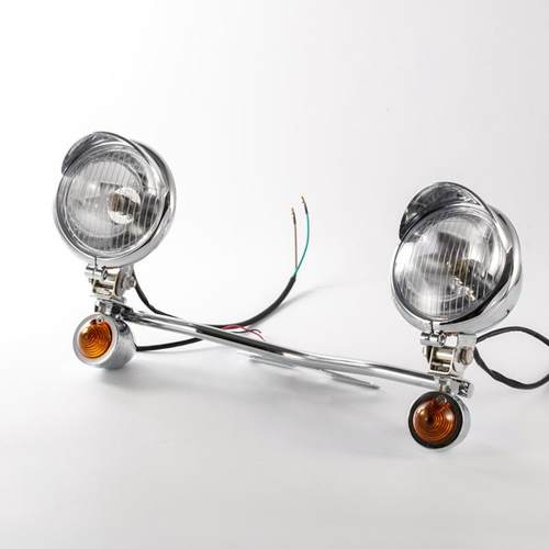 铁马40雾灯/600沙都40/750竞速之星400/650转向0灯座雾0灯杆雾灯