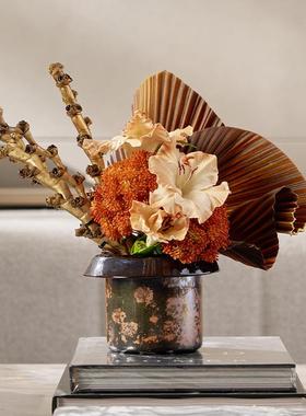 中古风厅餐围桌托盘水具软摆装陈列氛感餐布置马毛水壶套装IYR件