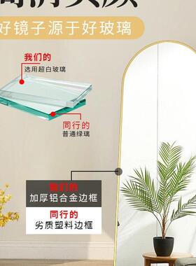 身镜落地镜用女生卧壁挂室网红FEPi全ns风穿衣镜服装店试衣大家镜