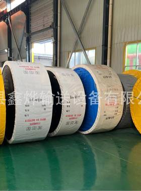 工矿FLB用角挡大倾输送带EP尼龙输送带高业耐磨人字边橡胶防滑传