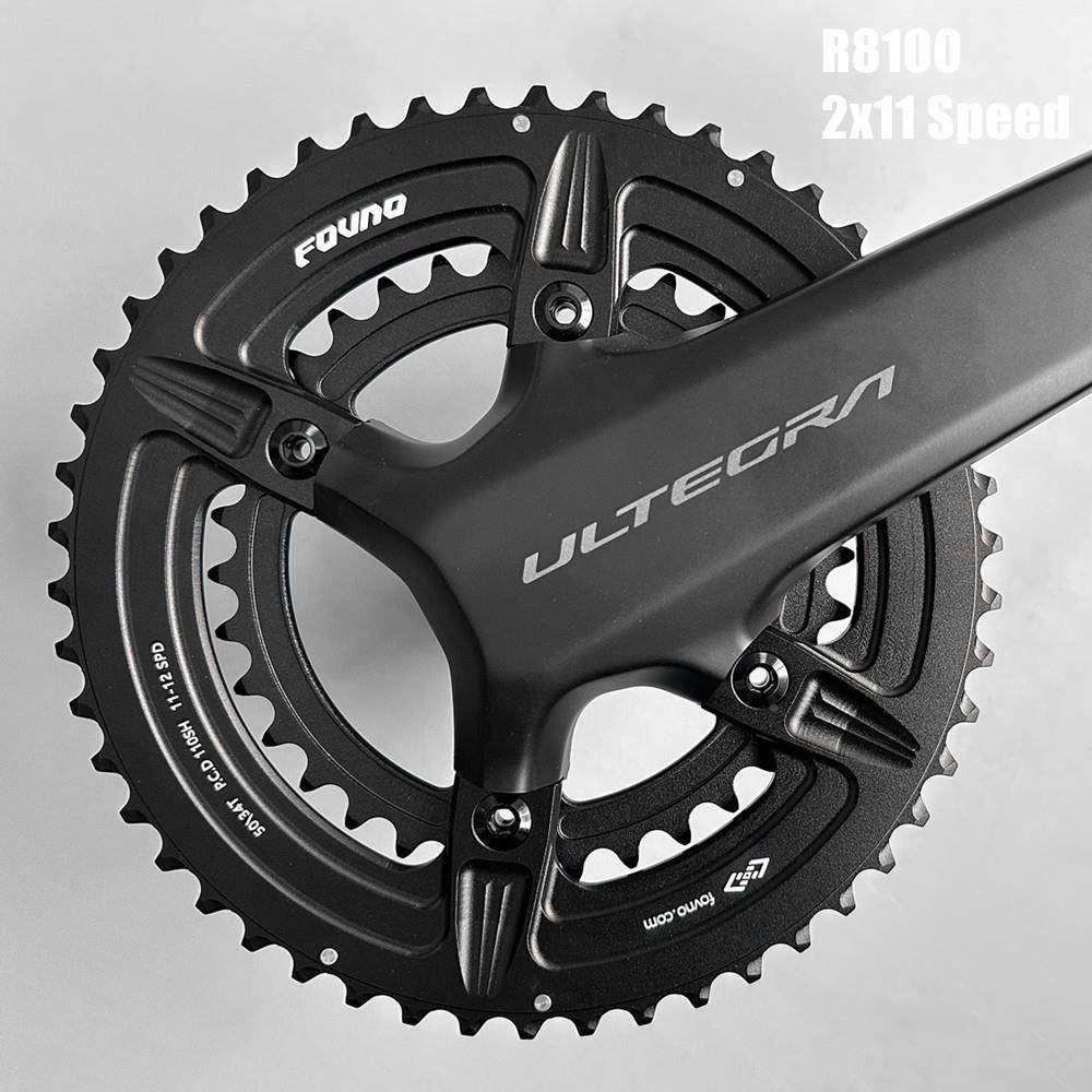 FOVNO4爪双R盘50公-34T2x11S路车R牙盘片700110bcd40/8000