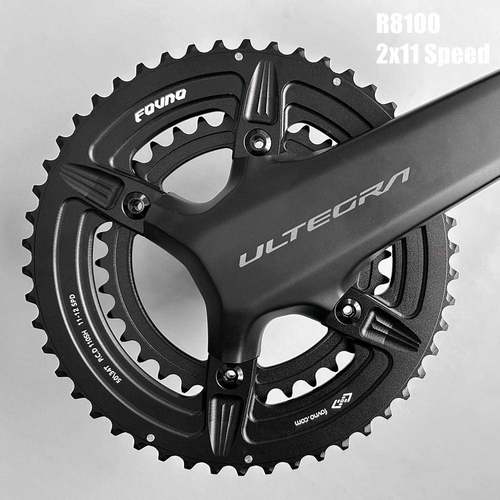 FOVNO4爪双R盘50公-34T2x11S路车R牙盘片700110bcd40/8000