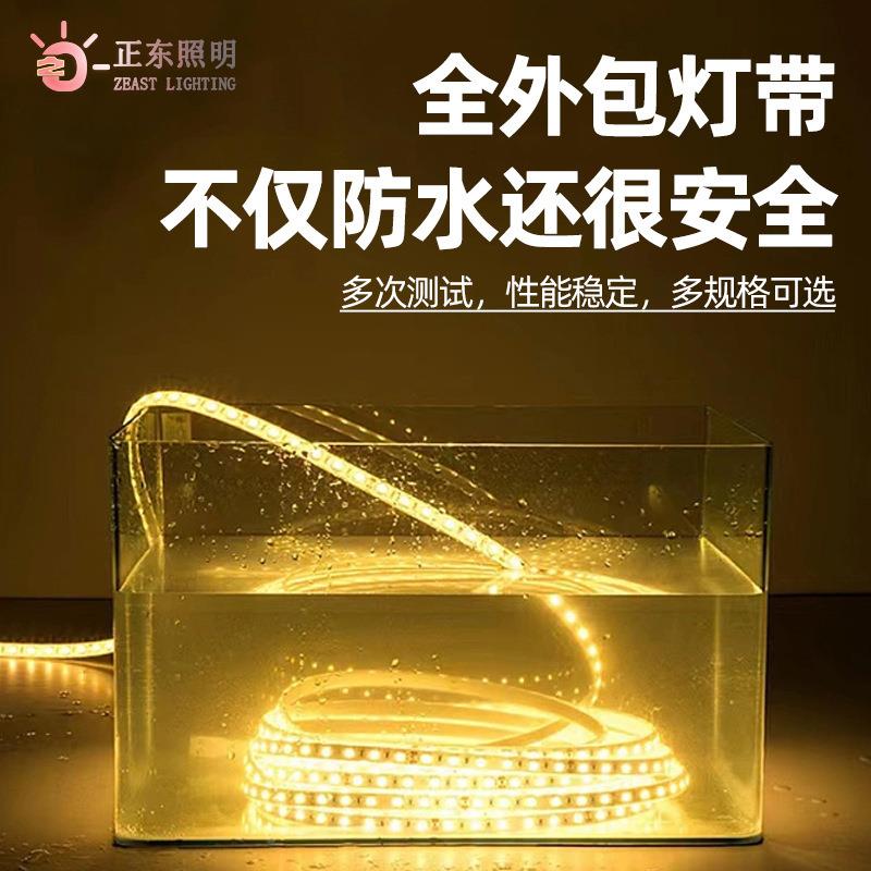 阳能灯带太露营氛围RGB七彩灯带能LED太阳防水灯FHH软条幻彩跑马