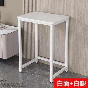 简易桌子靠物墙边办几单层置架出租屋台式家用电脑桌小VLY公学生