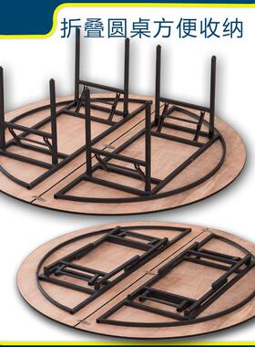 酒大桌饭店大餐桌圆店桌1012圆15圆20人餐饮带转盘2IXJ米折叠桌面