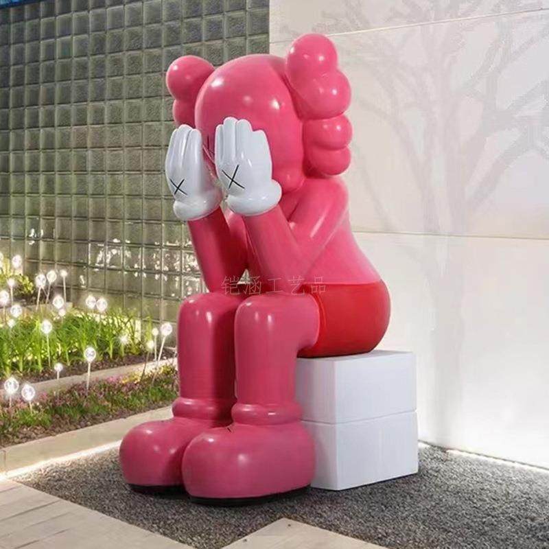 网卡红摆通公仔座椅玻璃钢雕塑落地件餐店门厅口拍照打卡道KHGY23,商业/办公家具,等候椅系列,淘宝优惠券,粉丝福利购,淘宝优惠卷