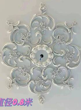石ZAV角膏灯盘拼花浮拼花灯盘欧雕造型花天花板吊顶式装饰非PU线