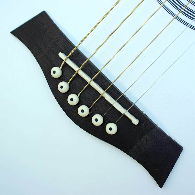 41寸木民谣缺角练习琴tAG41哑光白新入门木椴吉他ji手AG41a乐器