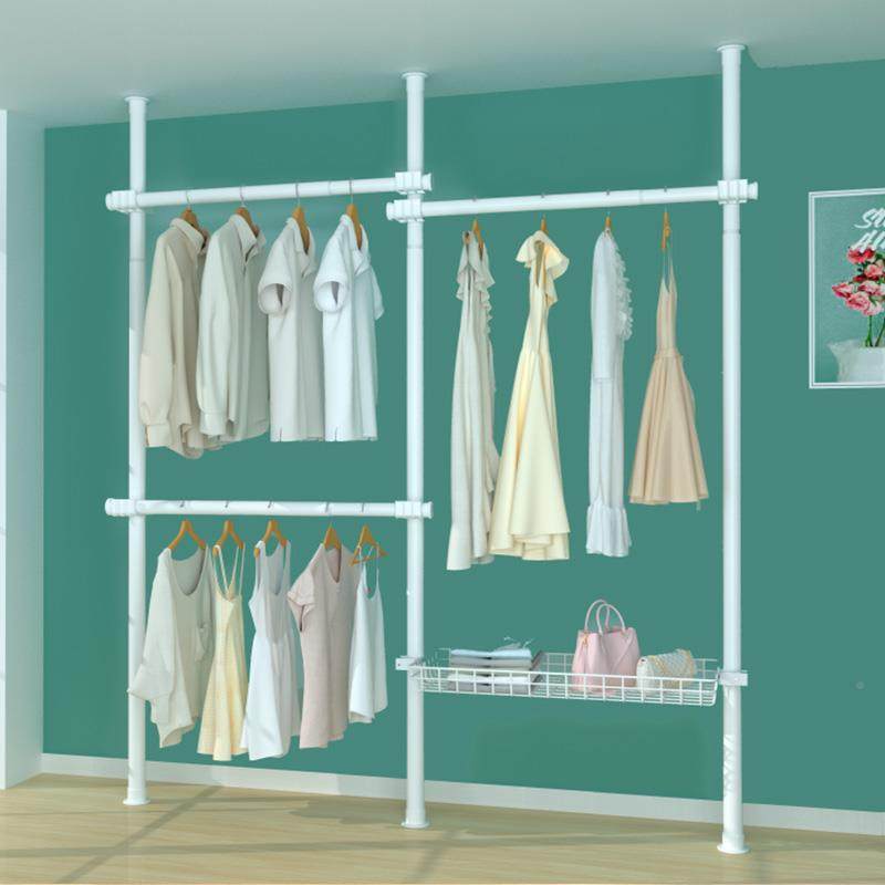 38顶天立地卧落地架晾TThxzzhq置室衣架衣帽间金属衣柜阳台衣衣免,收纳整理,塑料衣架,淘宝优惠券,粉丝福利购,淘宝优惠卷