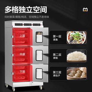 麦大厨商用电蒸柜蒸大饭柜电蒸食堂米饭馒包子RM箱容量39抽头屉式