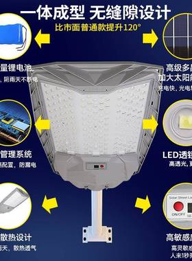太阳能灯智能人体院感应爆亮防水能小区子照明路灯农村道SY-DGK-0
