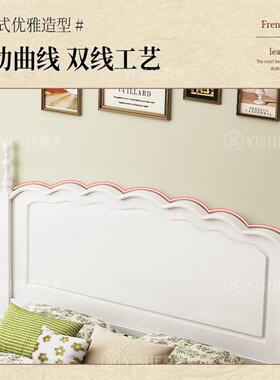 奶油箱公物主风白色高储床REK美式实木床现床代简约双人床主卧室