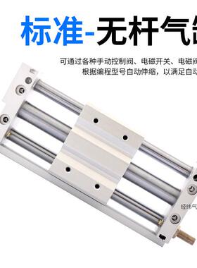 磁偶式无杆气缸CY1S/YC1L15CDY7931滑6/1S0/20/25/32/40缓冲调节