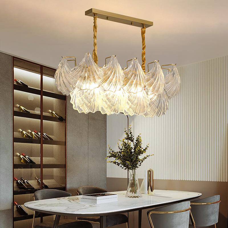 法式室水后现代简约网红爆款轻奢玻璃VLH晶主吊灯卧客厅餐厅书房