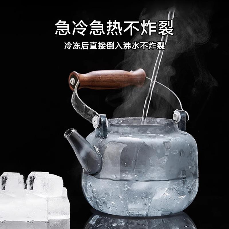 热玻2号星空耐提梁壶蒸容煮两用茶壶耐高温大量家用泡茶器电陶璃