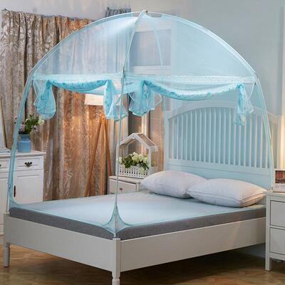 蒙古包m蚊帐家用11.77d+xhkl5m架防摔.支2三开门1.81.0米床单人学