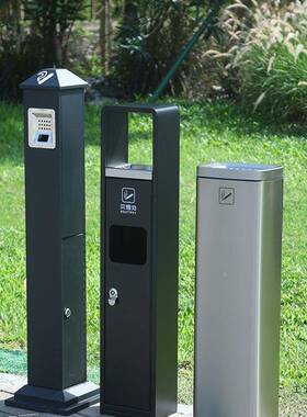 户外落烟灰缸不大号锈钢F96HS6ST烟地灰垃柱立式灭烟柱烟头圾桶烟