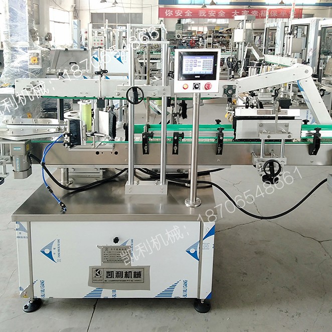 全自动颈标贴标机 瓶脖标签贴标机 圆瓶三标贴标机 标签贴标机