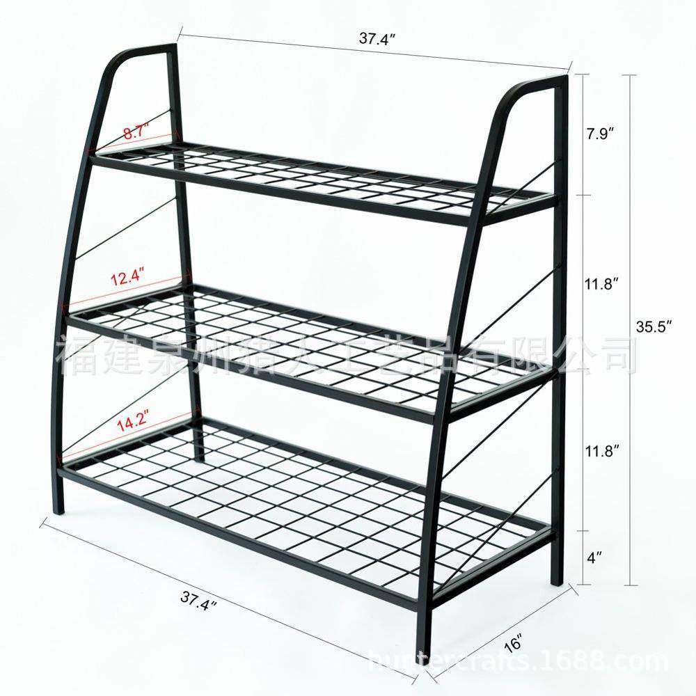 黑卧色三铁艺架XY-348室内客厅肉室置物架层户外花园盆栽多植物架,鲜花速递/花卉仿真/绿植园艺,花架,淘宝优惠券,粉丝福利购,淘宝优惠卷