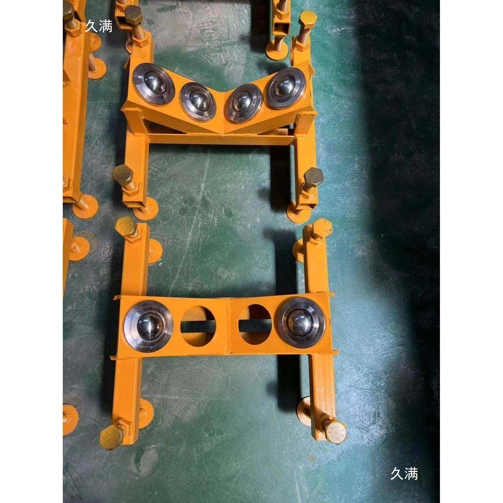 钢管托轮架滚支架沟槽管机切道机管管子三脚DN100-50架支撑旋转架