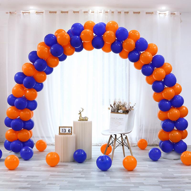 气球蓝拱门架开业布置装商EIS场国支庆节活动场景饰色运动会氛围