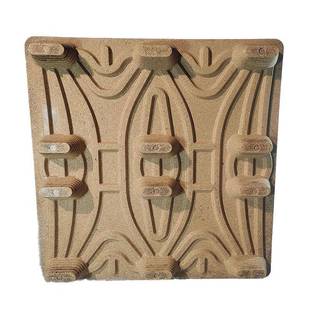 出口免熏蒸木叉车托盘仓防模压潮600木屑仓储纤维卡板地台板库托