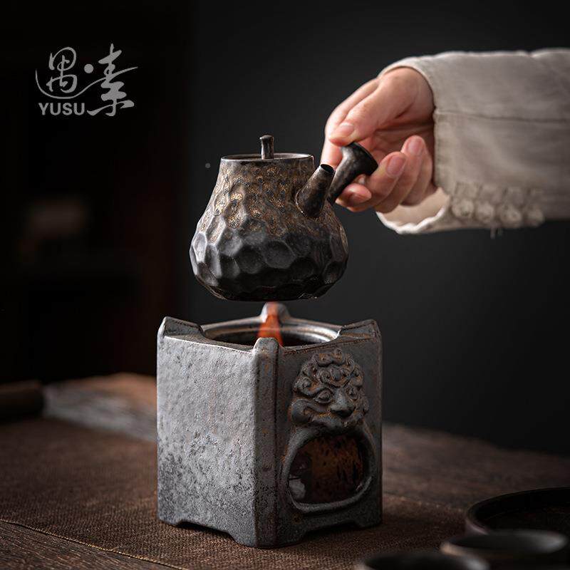 家用煮茶炉底户外酒精灯陶煮茶器煮烧酒炉水XES壶小瓷温茶炉茶壶
