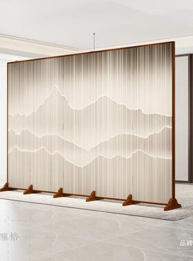 隔墙简易装轻奢隔断屏风穿衣酒屏风客厅店自简约80213透光实木断