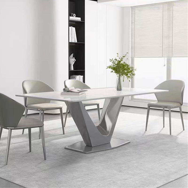 奢意式大理石桌现代简约家用小户型餐轻长方形奢石师饭桌TC2031大